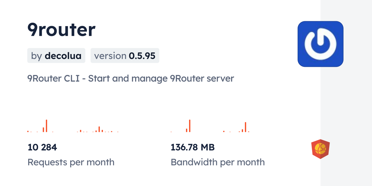 9router CDN by jsDelivr - A CDN for npm and GitHub