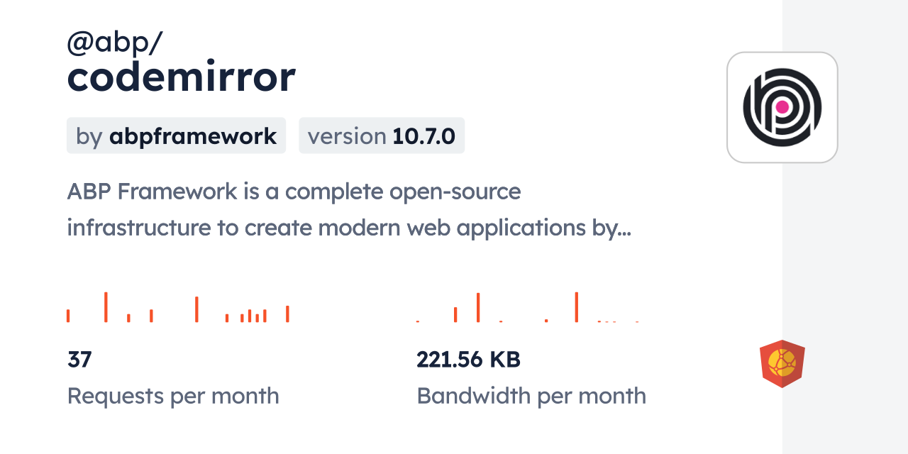 @abp/codemirror CDN by jsDelivr - A CDN for npm and GitHub
