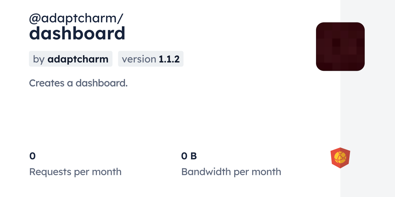 @adaptcharm/dashboard CDN by jsDelivr - A CDN for npm and GitHub