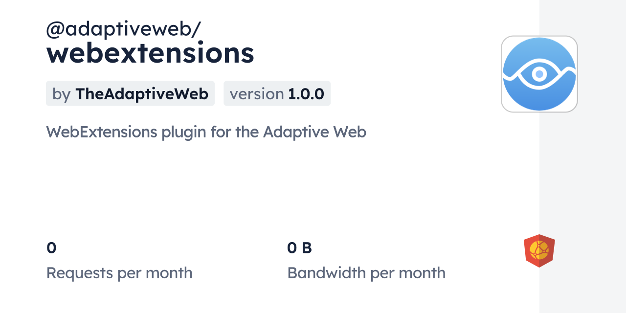 @adaptiveweb/webextensions CDN by jsDelivr - A CDN for npm and GitHub