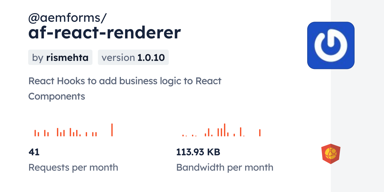 @aemforms/af-react-renderer CDN by jsDelivr - A CDN for npm and GitHub