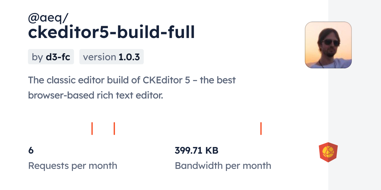 @aeq/ckeditor5-build-full CDN by jsDelivr - A CDN for npm and GitHub