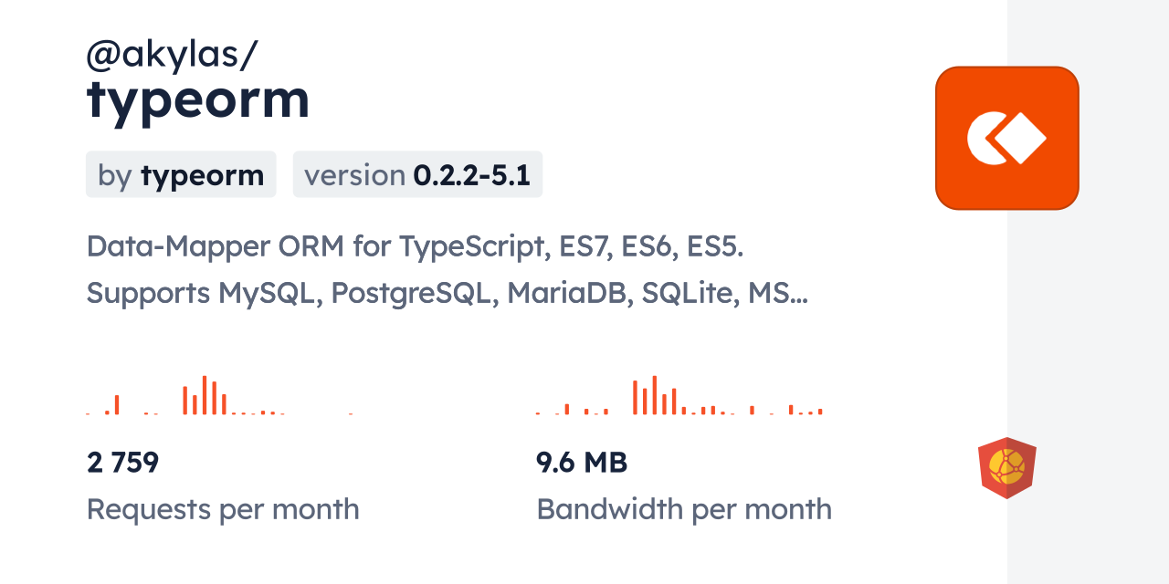 @akylas/typeorm CDN by jsDelivr - A CDN for npm and GitHub