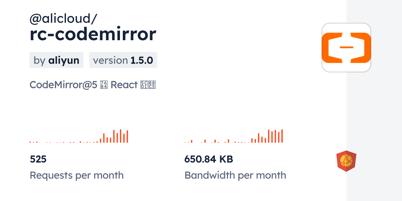 @alicloud/rc-codemirror CDN by jsDelivr - A CDN for npm and GitHub