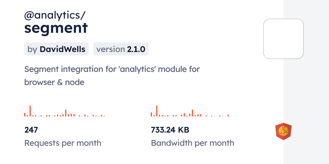 @analytics/segment CDN by jsDelivr - A CDN for npm and GitHub