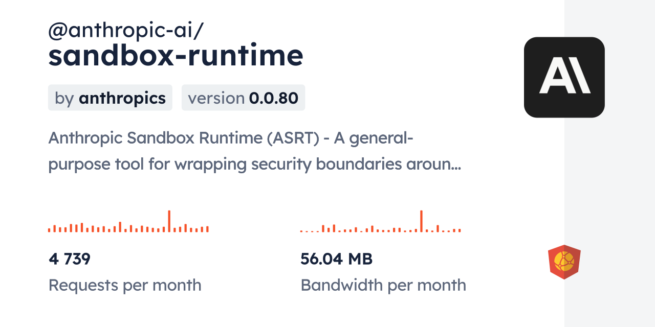 @anthropic-ai/sandbox-runtime CDN by jsDelivr - A CDN for npm and GitHub
