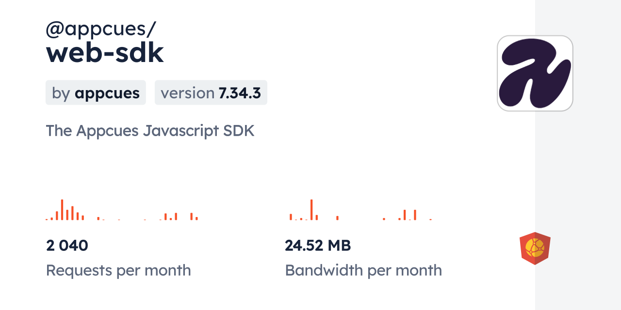 @appcues/web-sdk CDN by jsDelivr - A CDN for npm and GitHub