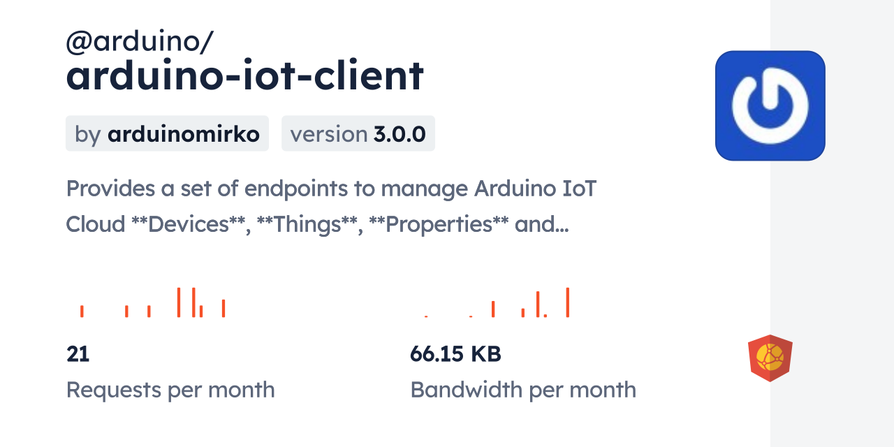 @arduino/arduino-iot-client CDN by jsDelivr - A CDN for npm and GitHub