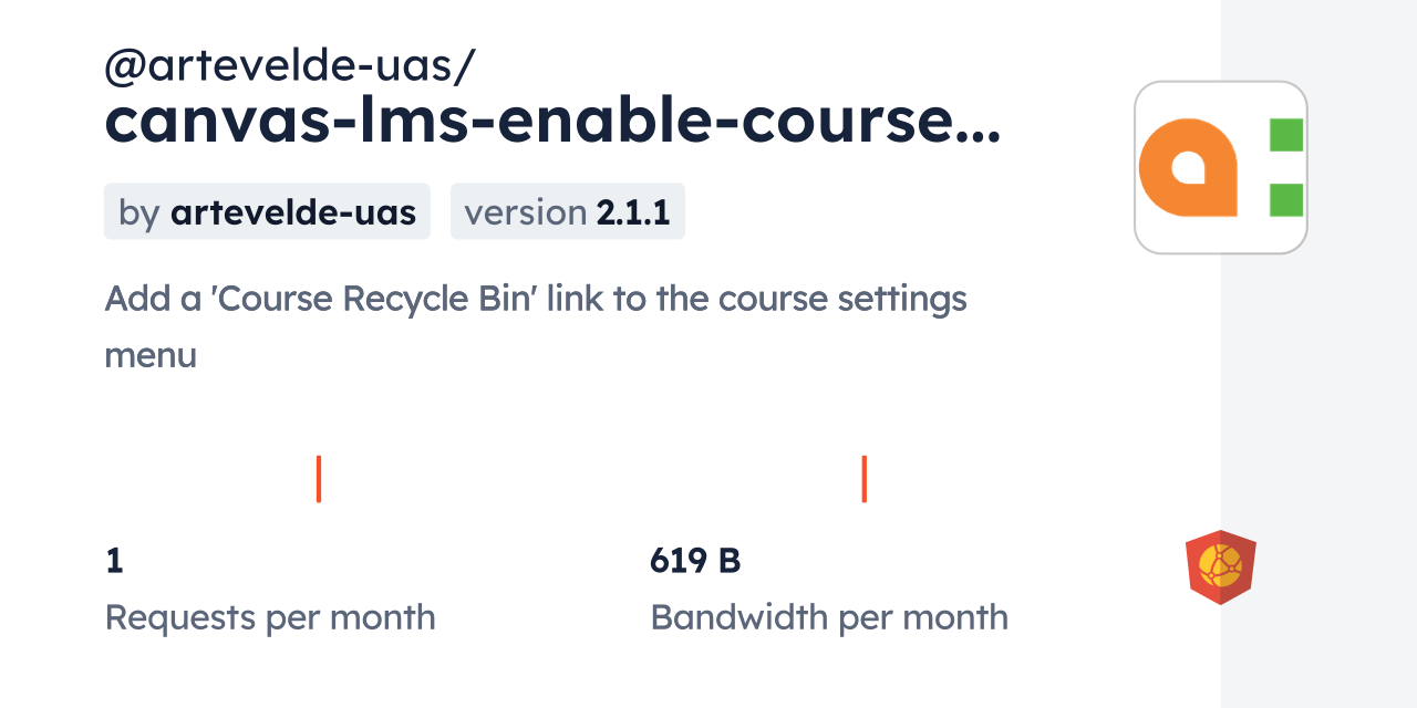 arteveldeuas/canvaslmsenablecourserecyclebinplugin CDN by