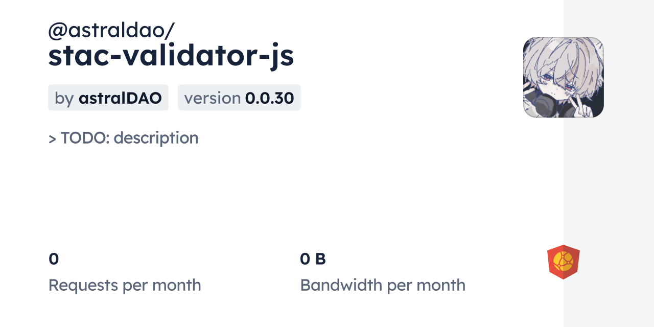 @astraldao/stac-validator-js CDN by jsDelivr - A CDN for npm and GitHub