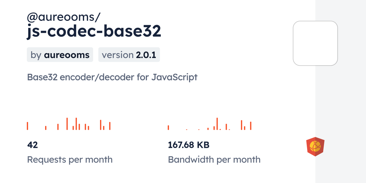 @aureooms/js-codec-base32 CDN by jsDelivr - A CDN for npm and GitHub