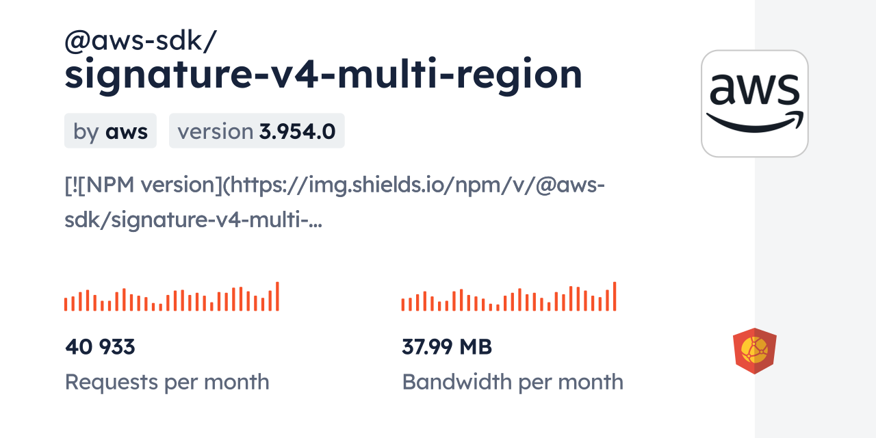awssdk/signaturev4multiregion CDN by jsDelivr A CDN for npm and GitHub