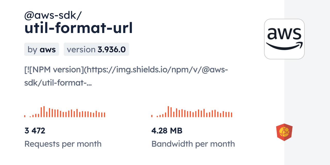 awssdk/utilformaturl CDN by jsDelivr A CDN for npm and GitHub