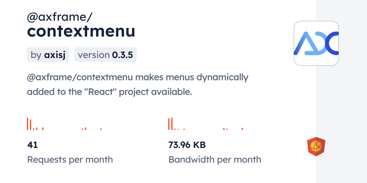 @axframe/contextmenu CDN by jsDelivr - A CDN for npm and GitHub