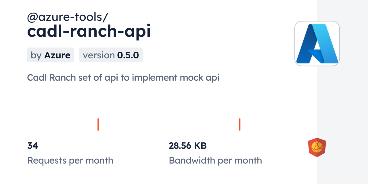 @azure-tools/cadl-ranch-api CDN by jsDelivr - A CDN for npm and GitHub