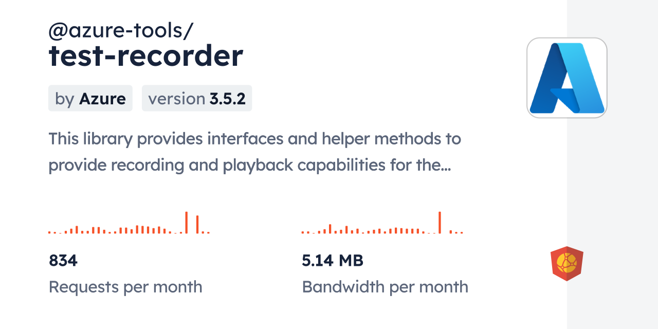 @azure-tools/test-recorder CDN by jsDelivr - A CDN for npm and GitHub