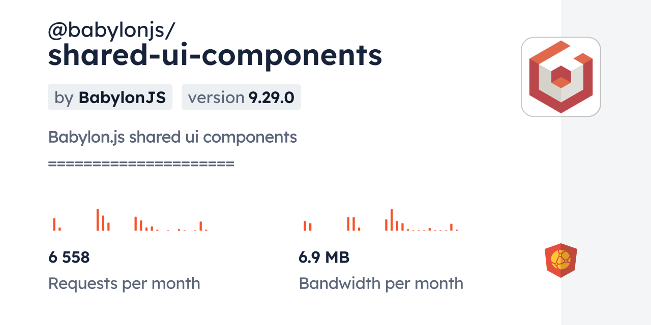 @babylonjs/shared-ui-components CDN by jsDelivr - A CDN for npm and GitHub
