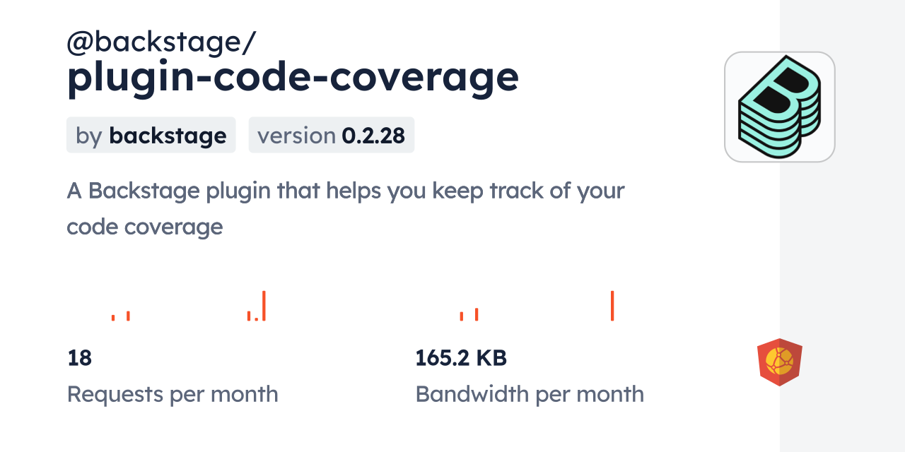 @backstage/plugin-code-coverage CDN by jsDelivr - A CDN for npm and GitHub