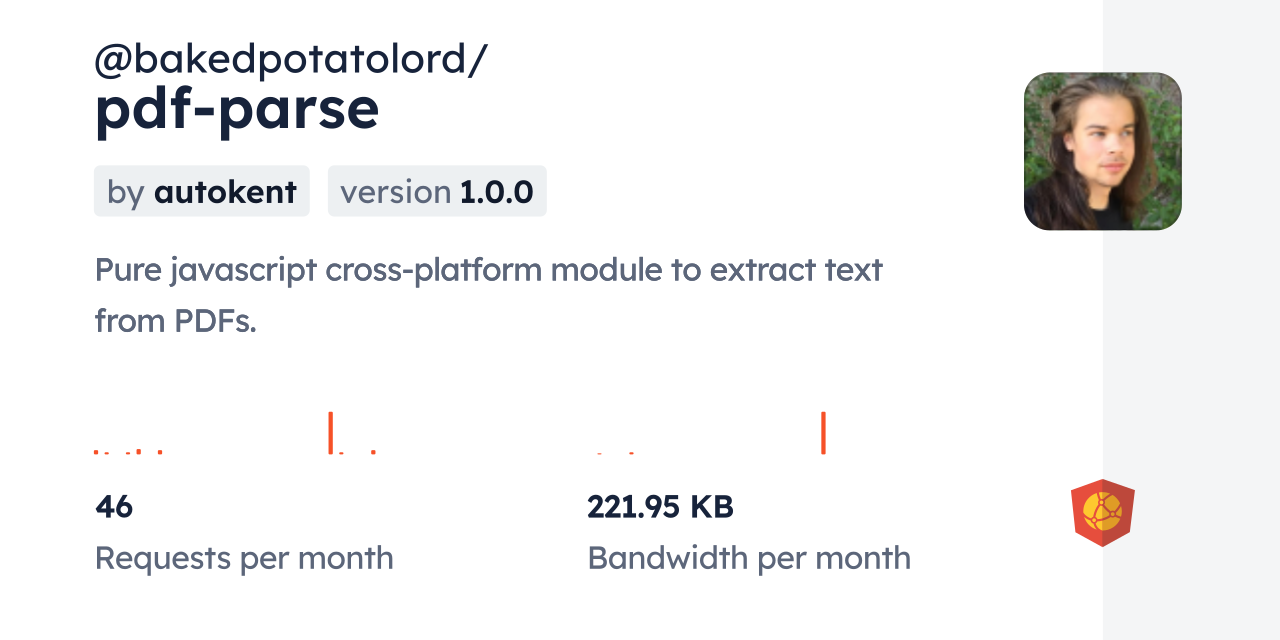 @bakedpotatolord/pdf-parse CDN by jsDelivr - A CDN for npm and GitHub