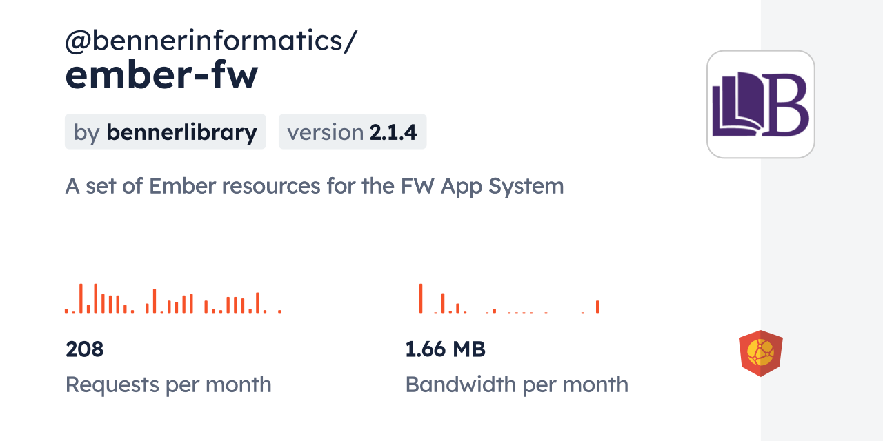 @bennerinformatics/ember-fw CDN by jsDelivr - A CDN for npm and GitHub