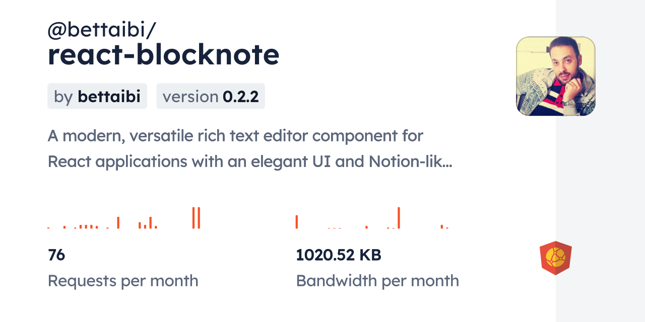 @bettaibi/react-blocknote CDN by jsDelivr - A CDN for npm and GitHub