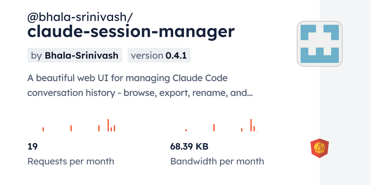 @bhala-srinivash/claude-session-manager CDN by jsDelivr - A CDN for npm ...