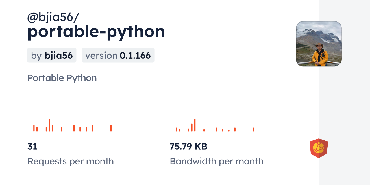 @bjia56/portable-python CDN by jsDelivr - A CDN for npm and GitHub