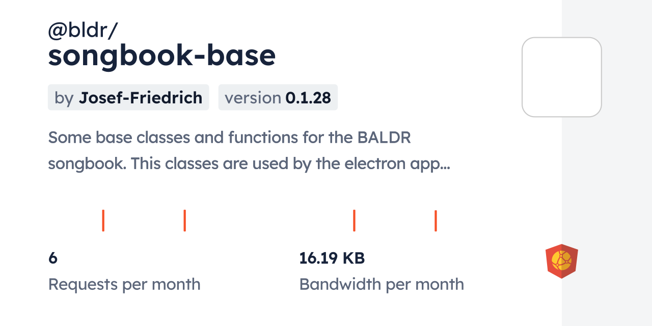 @bldr/songbook-base CDN by jsDelivr - A CDN for npm and GitHub