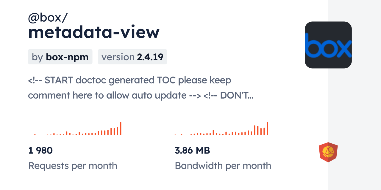 @box/metadata-view CDN by jsDelivr - A CDN for npm and GitHub