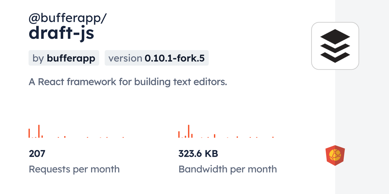 @bufferapp/draft-js CDN by jsDelivr - A CDN for npm and GitHub