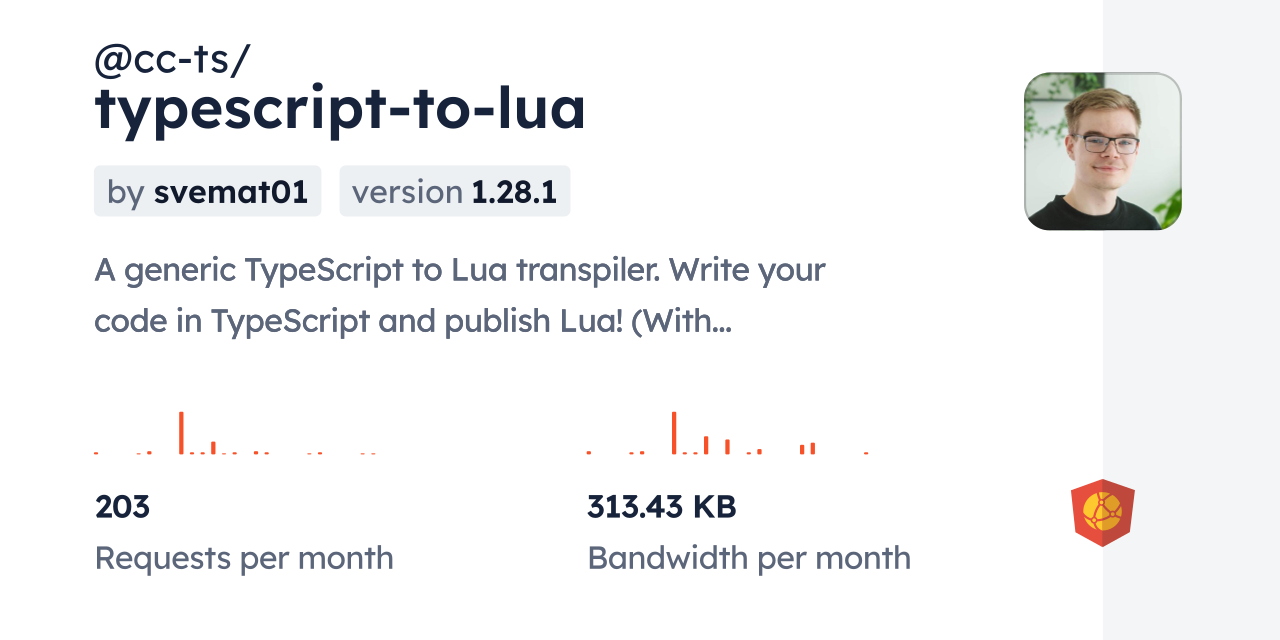 @cc-ts/typescript-to-lua CDN by jsDelivr - A CDN for npm and GitHub