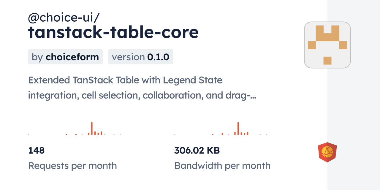 @choice-ui/tanstack-table-core CDN by jsDelivr - A CDN for npm and GitHub
