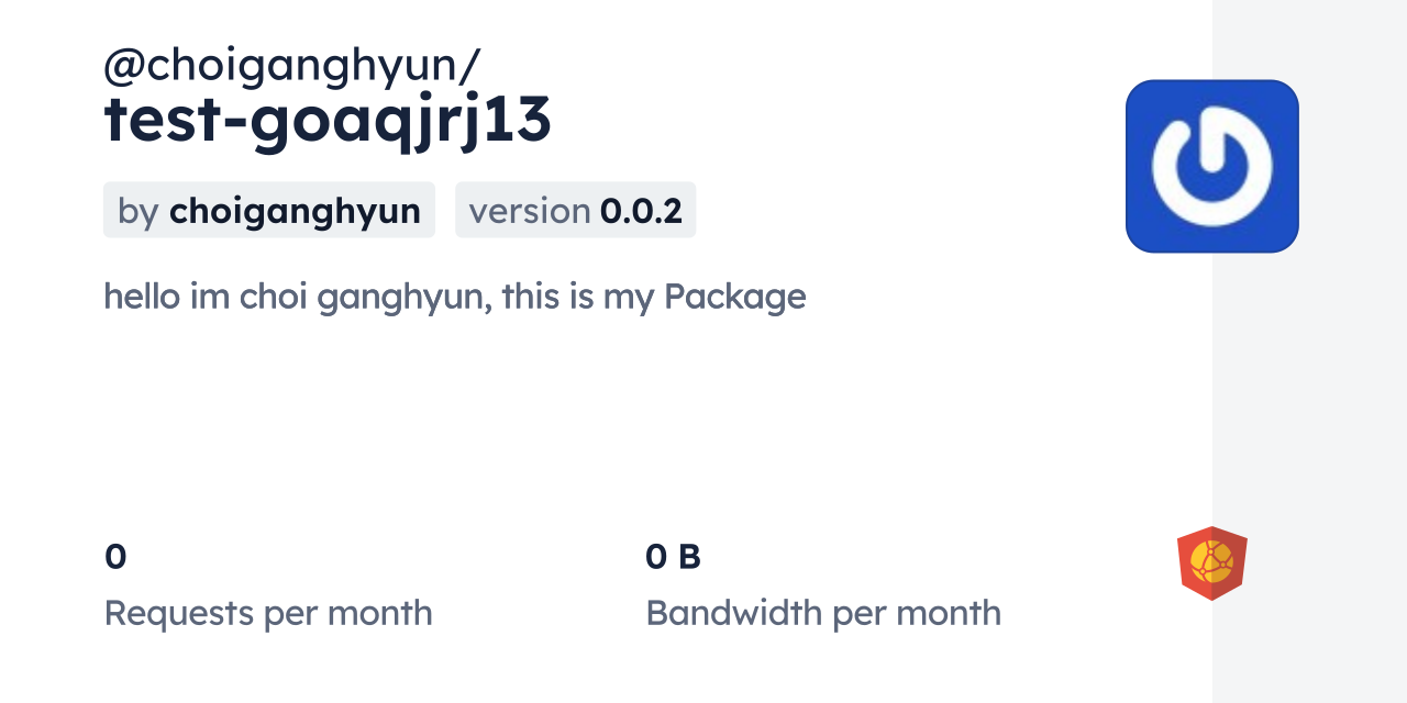 @choiganghyun/test-goaqjrj13 CDN by jsDelivr - A CDN for npm and GitHub