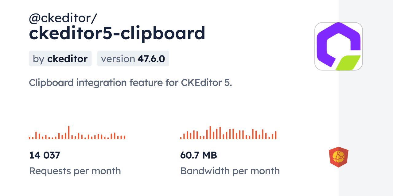 ckeditor/ckeditor5clipboard CDN by jsDelivr A CDN for npm and GitHub