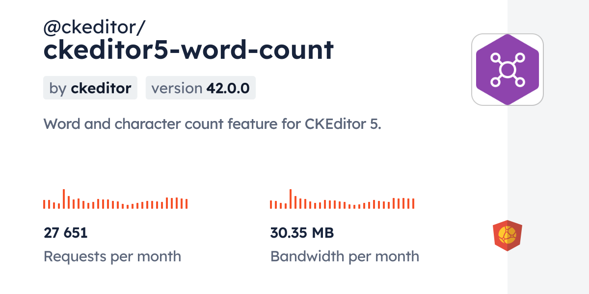 Feature of the month - Word and character count in CKEditor 5
