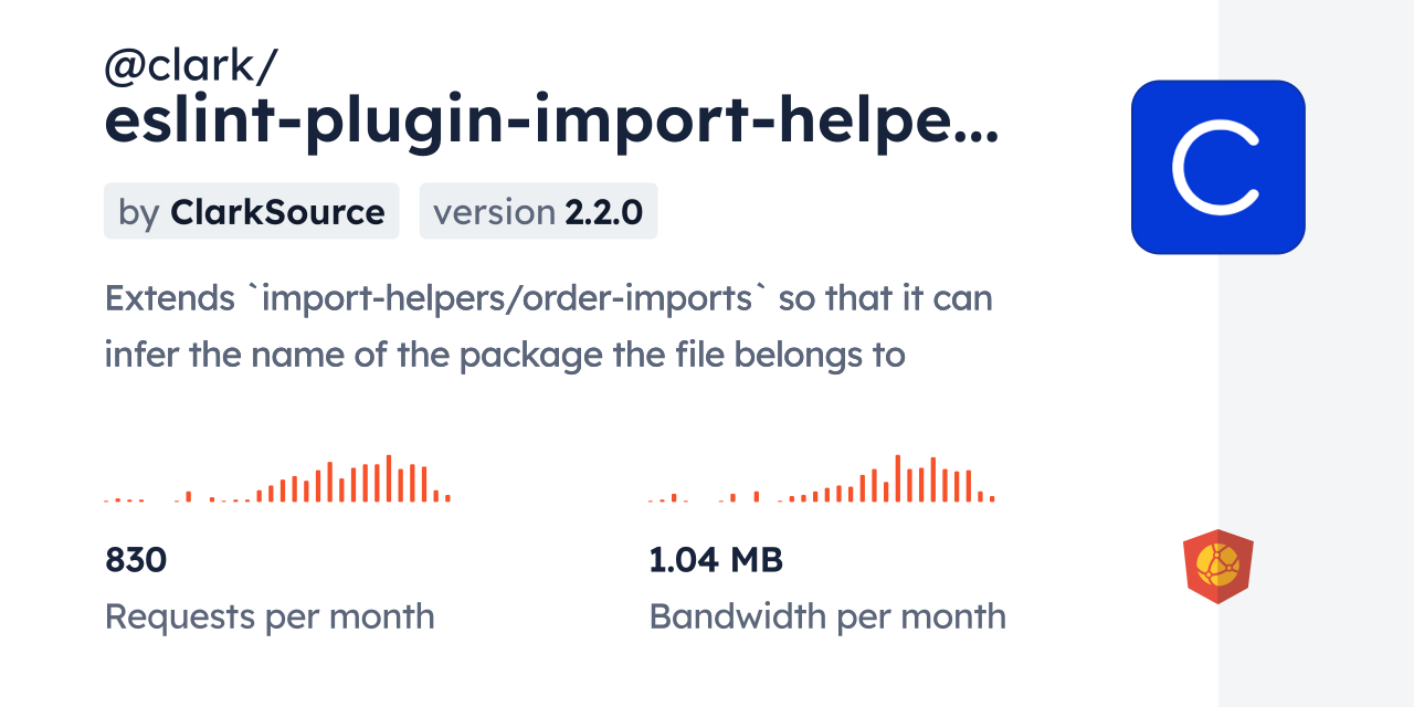 @clark/eslint-plugin-import-helpers-with-package CDN by jsDelivr - A ...