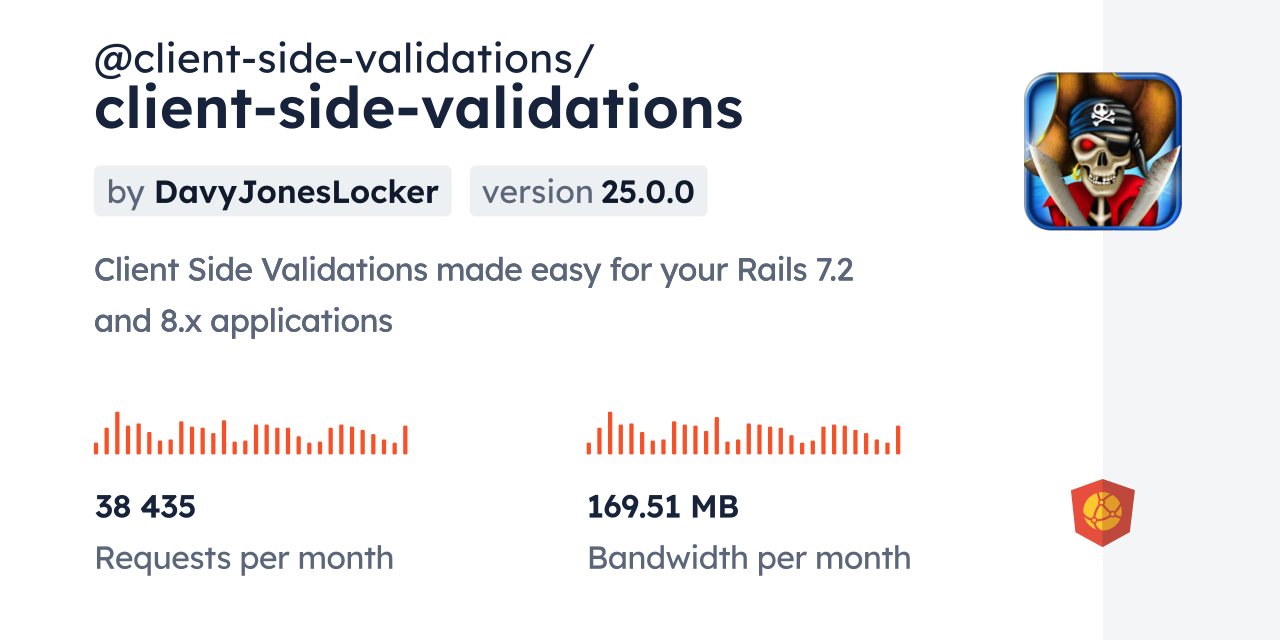 @client-side-validations/client-side-validations CDN by jsDelivr - A ...