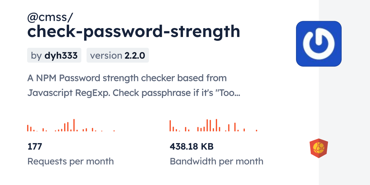 @cmss/check-password-strength CDN by jsDelivr - A CDN for npm and GitHub