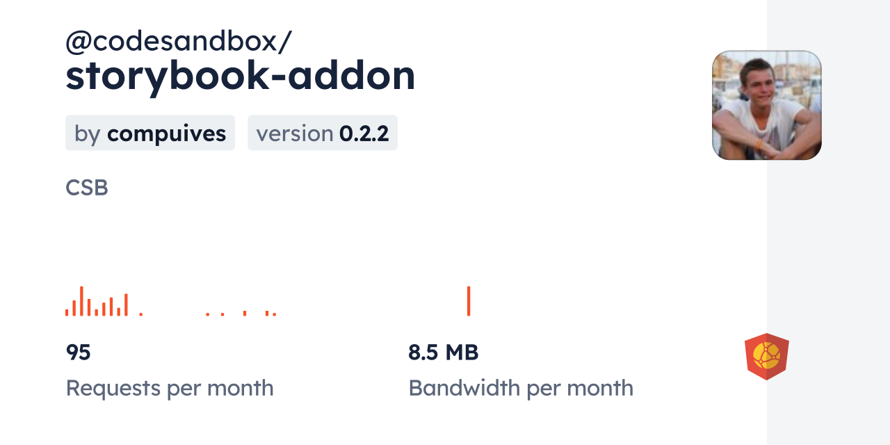 @codesandbox/storybook-addon CDN by jsDelivr - A CDN for npm and GitHub