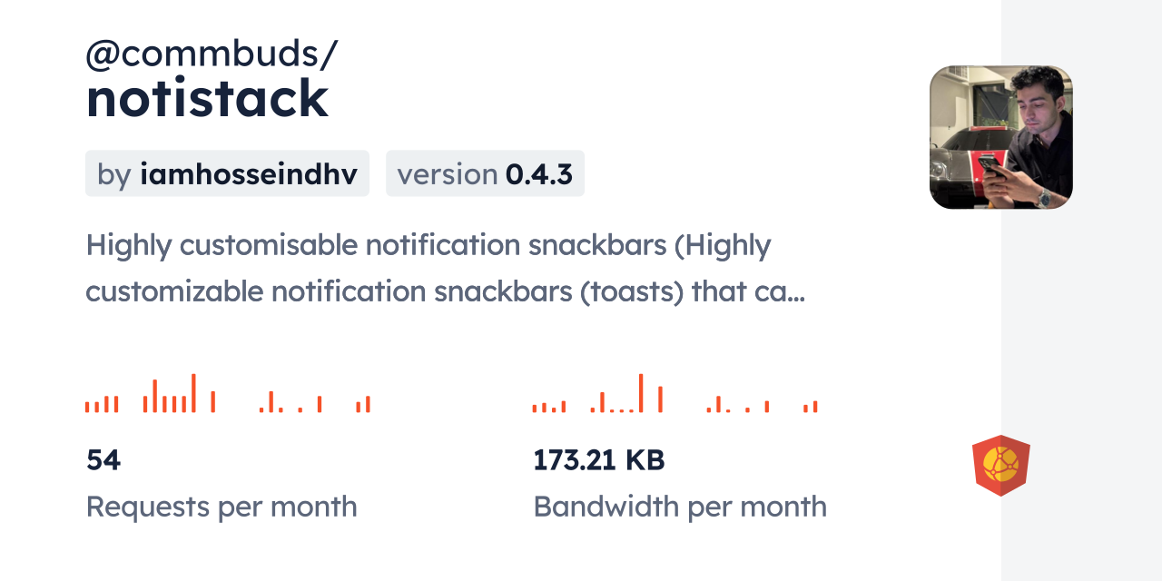 @commbuds/notistack CDN by jsDelivr - A CDN for npm and GitHub