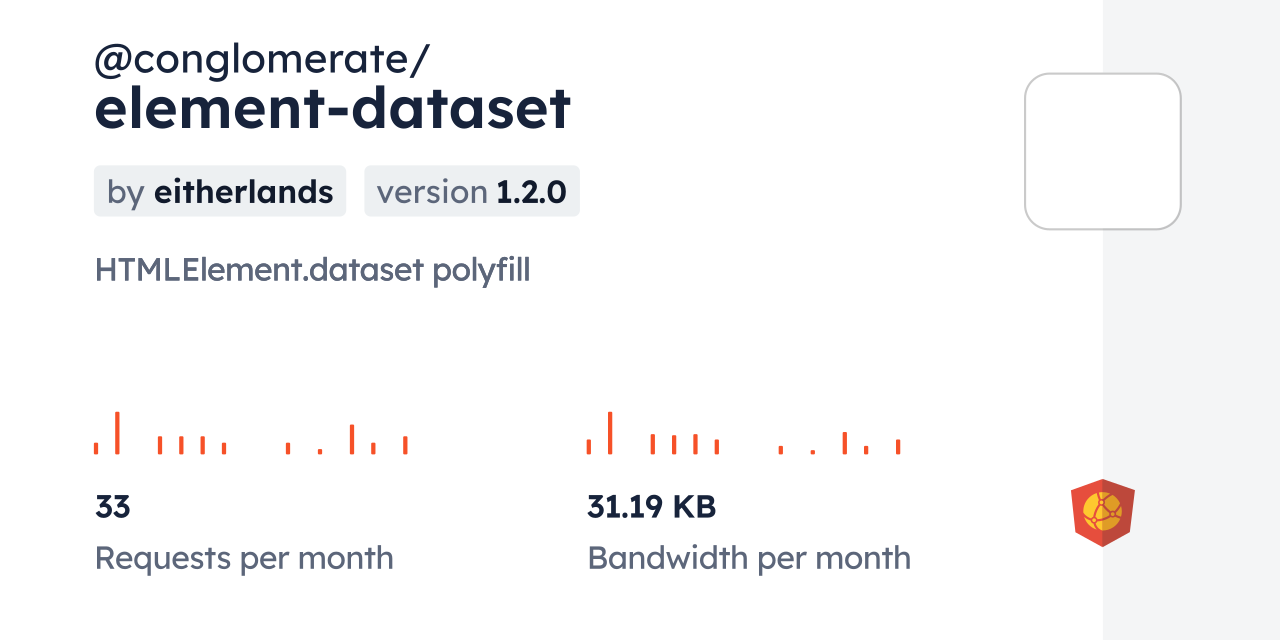 @conglomerate/element-dataset CDN by jsDelivr - A CDN for npm and GitHub