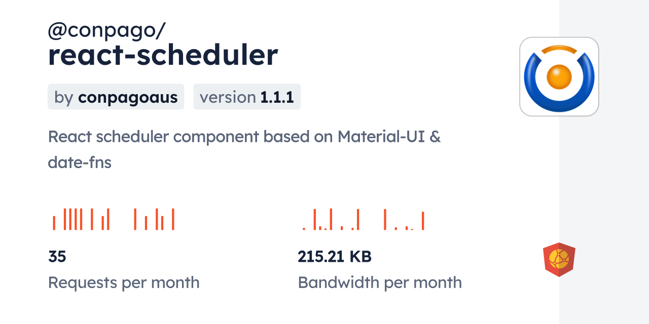@conpago/react-scheduler CDN by jsDelivr - A CDN for npm and GitHub