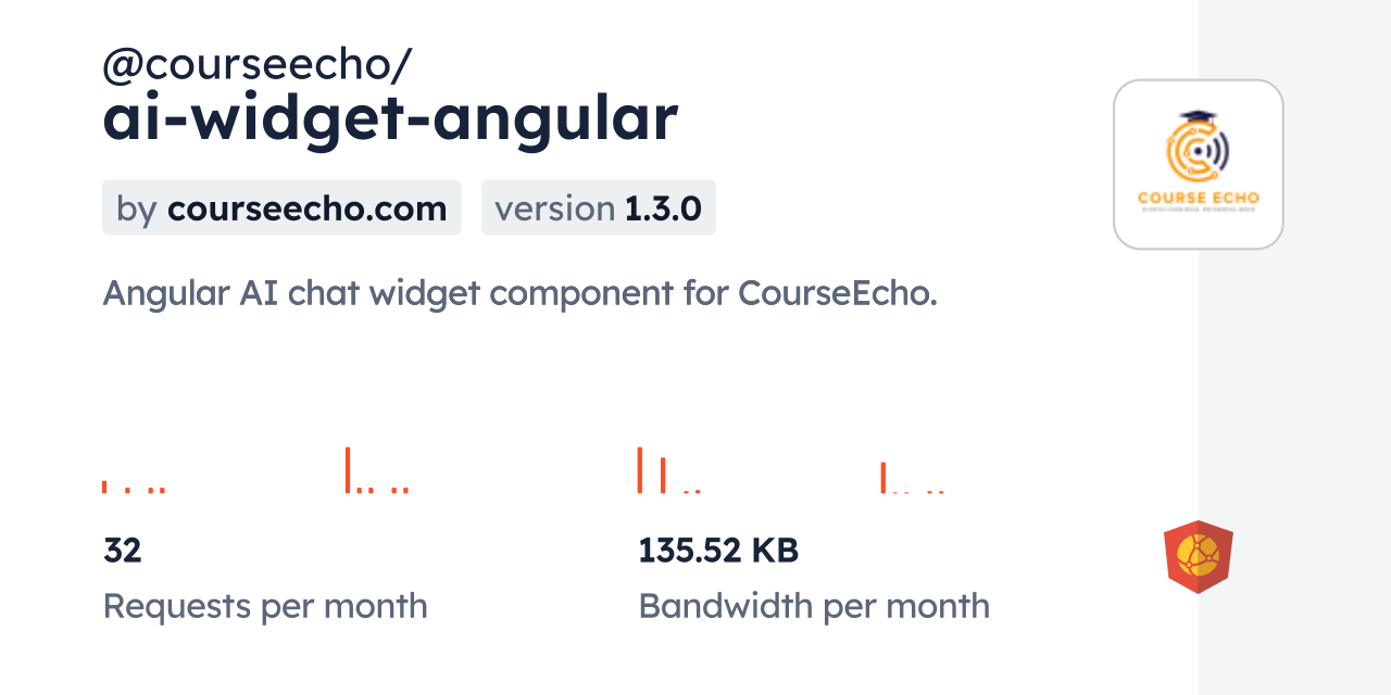 @courseecho/ai-widget-angular CDN by jsDelivr - A CDN for npm and GitHub
