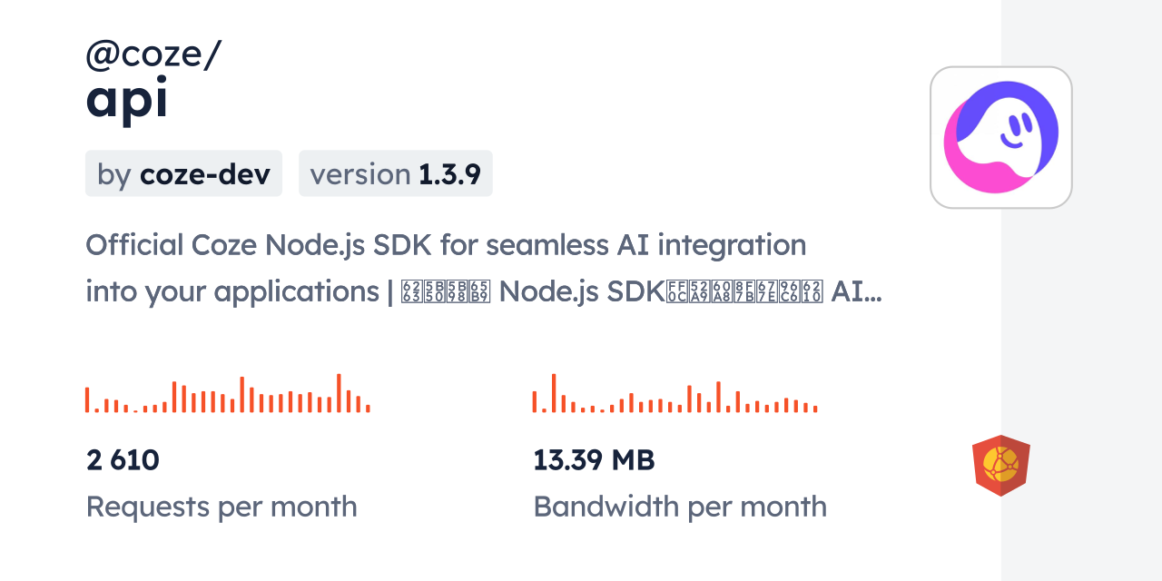 @coze/api CDN by jsDelivr - A CDN for npm and GitHub
