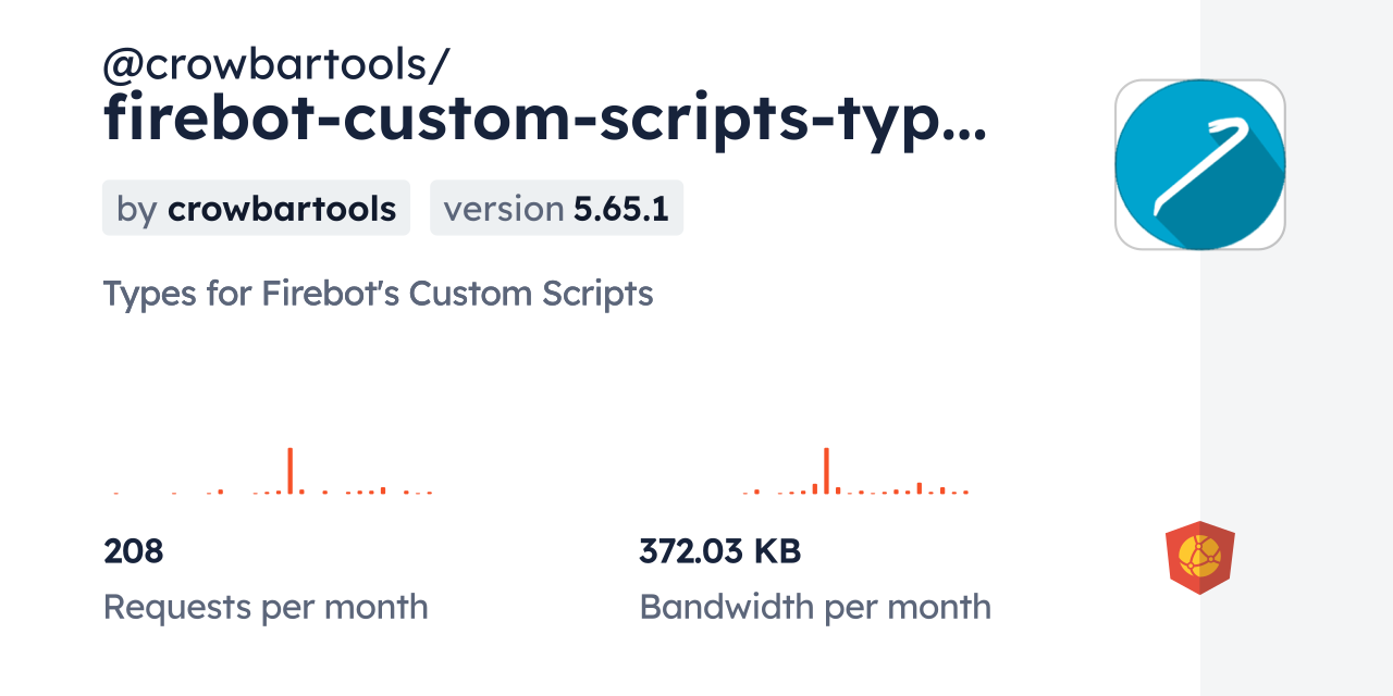@crowbartools/firebot-custom-scripts-types CDN by jsDelivr - A CDN for ...
