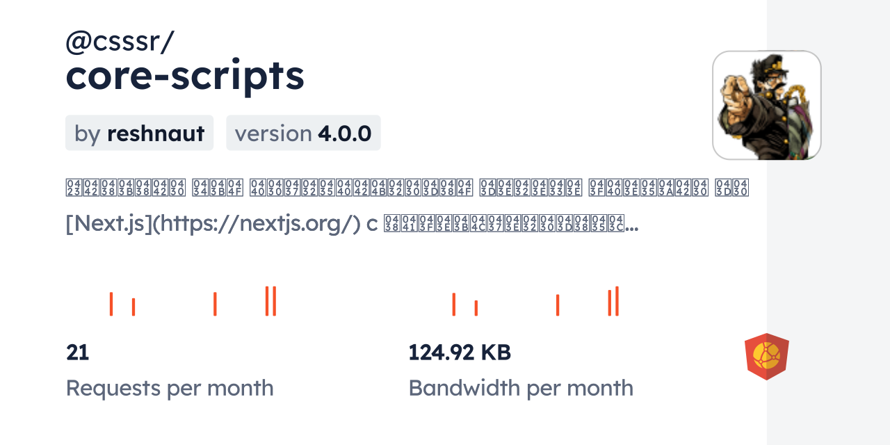 @csssr/core-scripts CDN by jsDelivr - A CDN for npm and GitHub