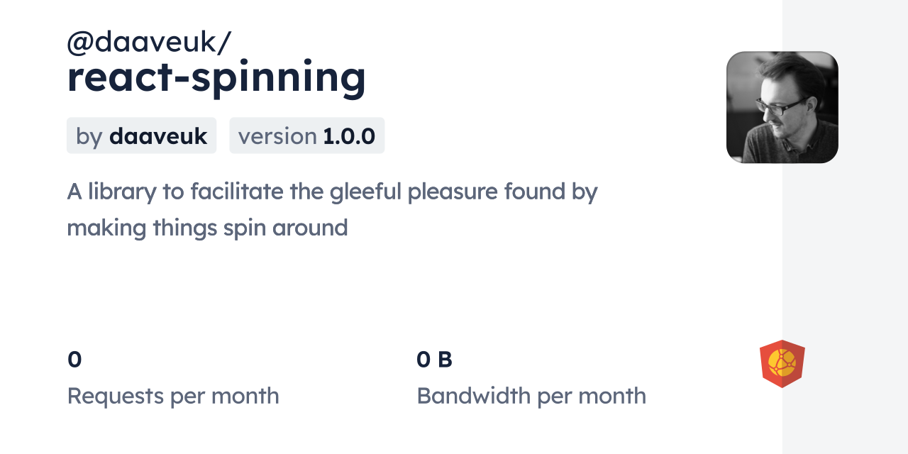 @daaveuk/react-spinning CDN by jsDelivr - A CDN for npm and GitHub