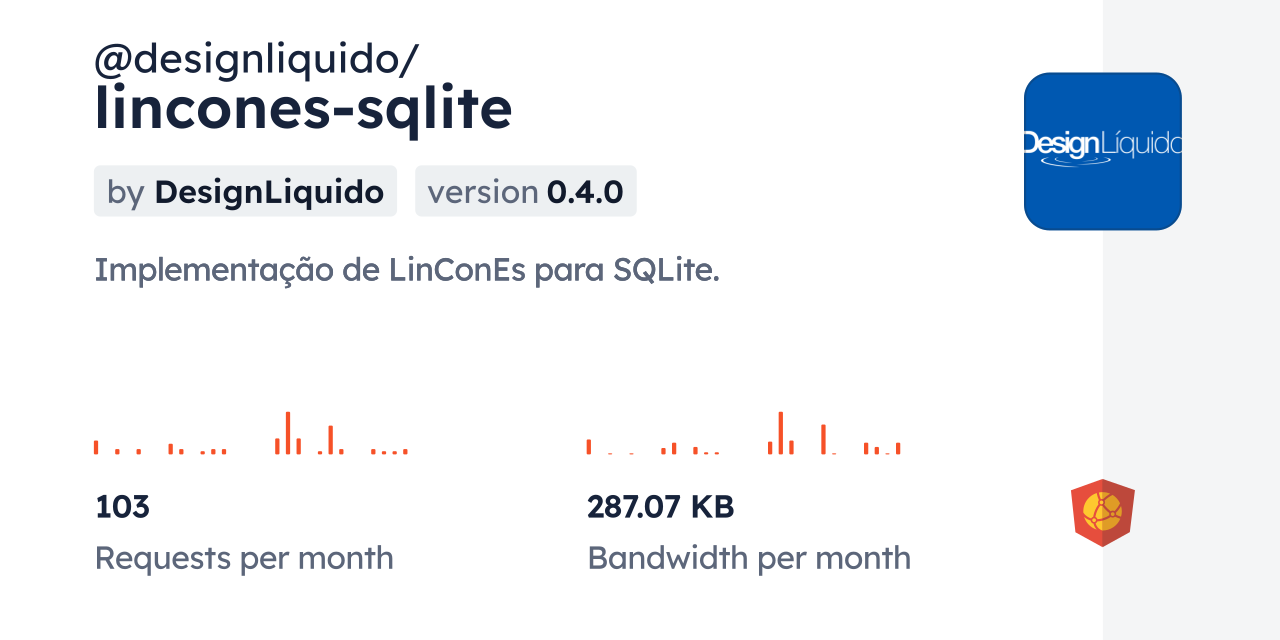 @designliquido/lincones-sqlite CDN by jsDelivr - A CDN for npm and GitHub