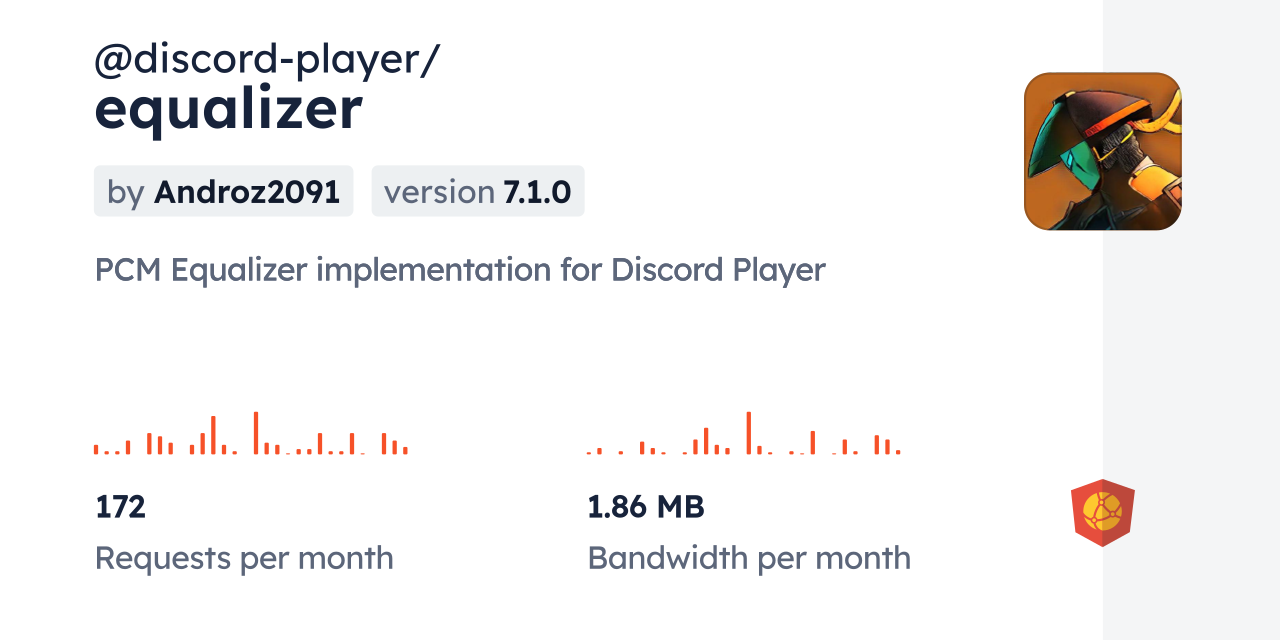 discordplayer/equalizer CDN by jsDelivr A CDN for npm and GitHub