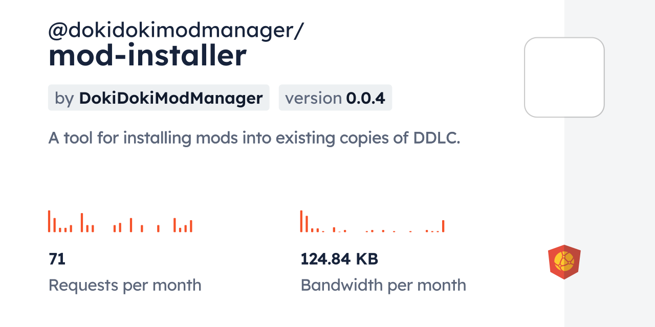 @dokidokimodmanager/mod-installer CDN by jsDelivr - A CDN for npm and ...